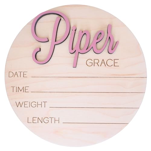 Custom Welcome New Baby Name Sign for Hospital, Personalized 3D Child Name Announcement Sign with Birth Stats, Custom Newborn Infant Name Hospital Photo Prop, 30 Colors