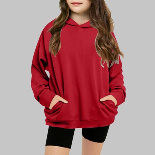 Teen Girls Hoodies Oversized School Preppy Sweatshirt Long Sleeve Kids Basic Casual Pullover Tops Fall Winter Trendy Clothes2