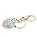 Juqrelith Owl Car Keychain, Cartoon Shaped, Bright Color, High Gloss Finish - Cute Fashion Accessory, Rhinestone Embellished, Ideal for Bags and Gifts