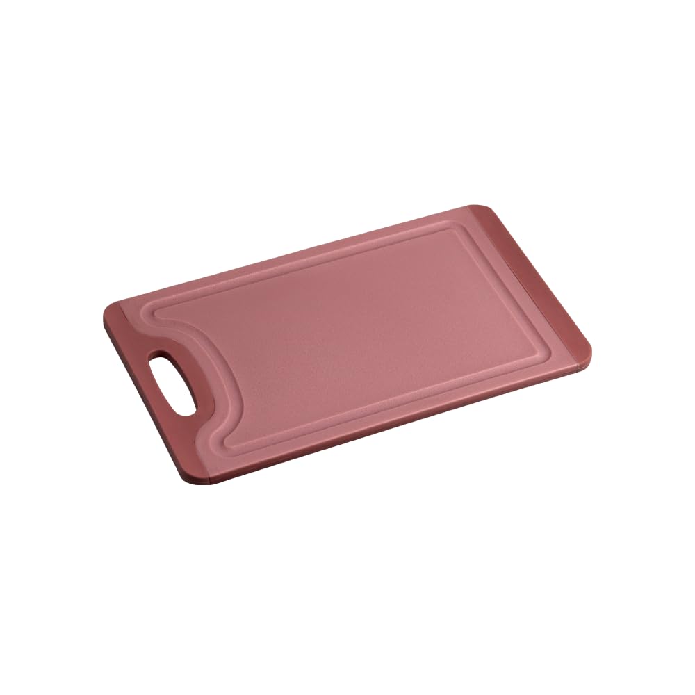 KESPER 30845 Chopping Board Rutsch-Stop, Plastic, Dimensions: 23.5 x 14 x 0.75 cm, Colour: Red