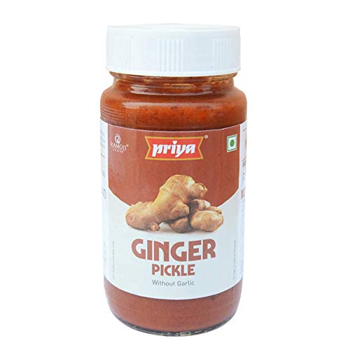 Priya Ginger Pickle without Garlic, 300g Homemade Adrak Achar