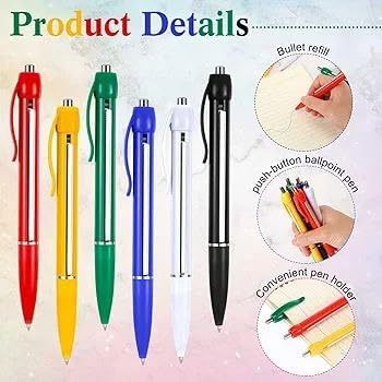 New Ballpoint Pen With Paper Scroll Inside - Retractable Pullout Banner Pen, Roll-out Banner With Paper Ball Pen for School Office MULTICOLOR (1-Pcs) - Image 6