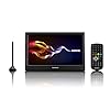 Lenco TFT-1038 10-inch draagbare HD TV met DVB-T2 – LCD televisie met multimediaspeler en USB – digitale en analoge tv voor keuken, slaapkamer of caravan – geïntegreerde accu – AV-In – zwart