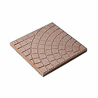 VERDELOOK Fliesenfächer 40x40 cm Geglättet Rot, für die Bodengestaltung im Freien