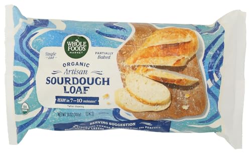 WHOLE FOODS MARKET Organic Take & Bake Sourdough, 14 OZ