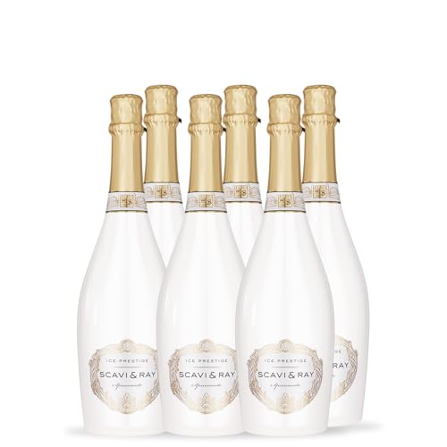 SCAVI & RAY Ice Prestige Spumante 6 x 0,75l, halbtrocken, fruchtig frischer Schaumwein aus Italien, 10,5% Vol. Alkohol - perfekt für festliche Anlässe