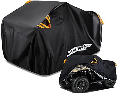 NEVERLAND 210D Oxford Funda para Moto Exterior Protección, ATV Quad Funda Moto Grande Impermeable contra el Polvo a Prueba UV, XL 210x120x115CM Cover