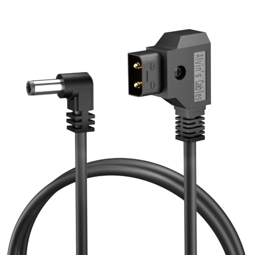 Alvin's Cables Anton Bauer Power Tap D-Tap a 2.1 DC 12V ángulo Recto Cable para KiPRO LCD Monitores 60CM