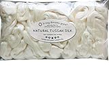 Auf einen Blick: 50 g – natürliche, ungefärbte Tussah-Seide. Klammer-Länge: 120 mm.