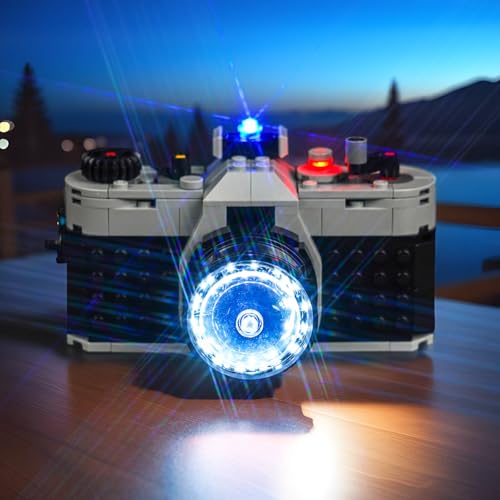 BrickBling LED Light Compatible with Lego Creator 3 in 1 Retro Camera 31147, Creative Lighting Kit Compatible with Lego Camera -No Model Included