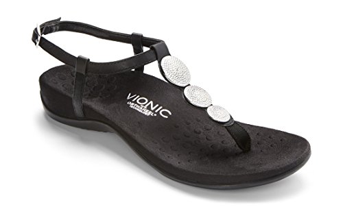 Vionic LIZBETH0016M Lizbeth Black Nappa 6 M