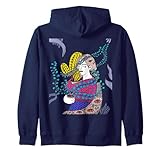 Niedliche verrückte Pflanzenlade. Kapuzenjacke