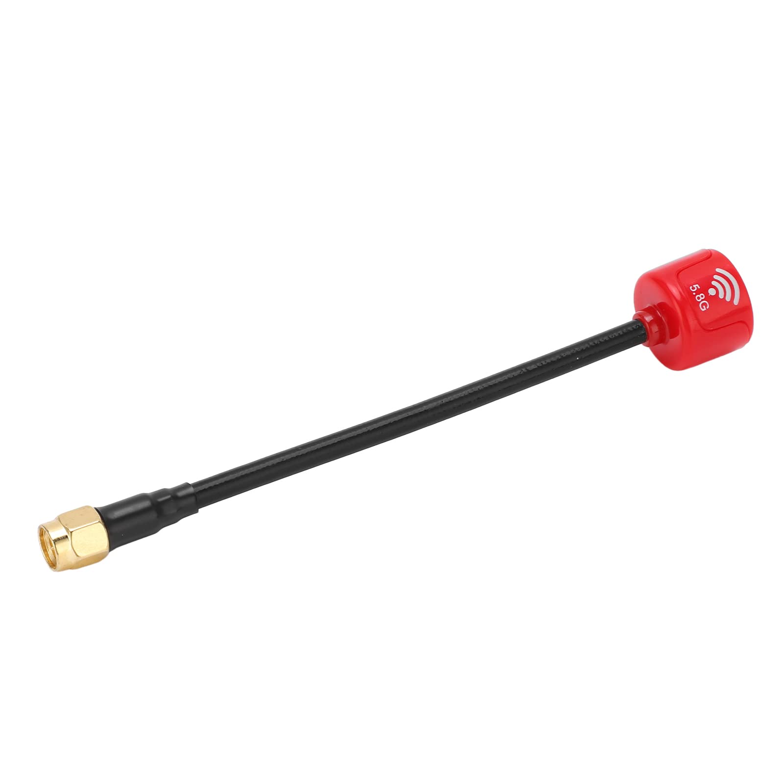 Bnineteenteam Antena de 125 Mm 5,8 GHz 2.5Dbi para Control Remoto FPV Drone Antena de Ganancia RHCP Resistente a Impactos (Rojo)