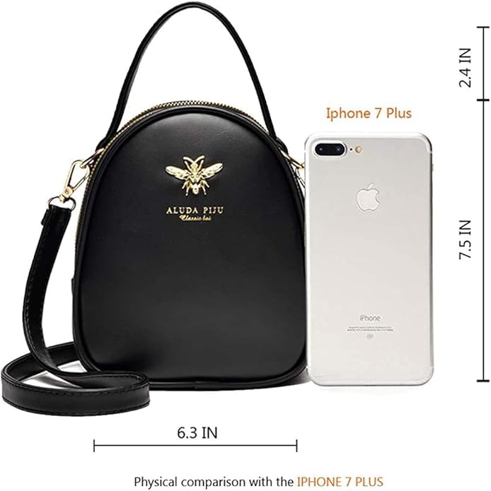 Crossbody Bags for Women, Small PU Leather Shoulder Bag with 3 Zipper Pockets,Cell Phone Wallet, Stylish Messenger Purse2