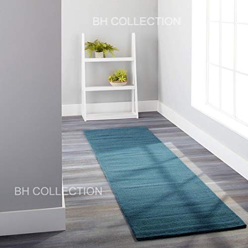 Image of Classical Look Plain Handmade Carpet with Super Soft & Pure Woolen Carpet for Your BEDROOMS & Living Room with 1 INCH Pile Height 8 X 8 FEET (240x240 cm) Round
