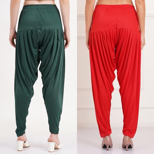 Image of Buy That Trendz Patiala Salwar for Women Relaxed Fit Viscose Patiyala Salwar Harem Bottom Pants