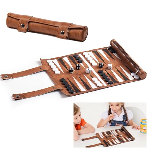 Backgammon de voyage enroulable pour animer vos vacances