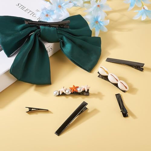 Image of NEOBABY Plain Alligator Metal Hair Clips | Crocodile Clips Styling Sectioning Hair Duck Teeth Hair pins | Curl Clips Barrettes | Craft DIY Accessories for Girls and Women's