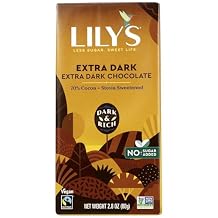 Lilys Sweets, 70% Cocoa Extra Dark Chocolate Bar, 2.8 Ounce