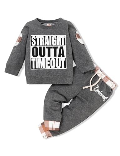 Image of TUEMOS Toddler Boy Clothes Sweatsuits Fall Winters Boy Outfits