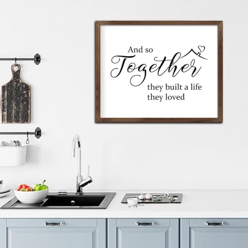 Décoration murale pour étagère panneau en bois citation inspirante - 6