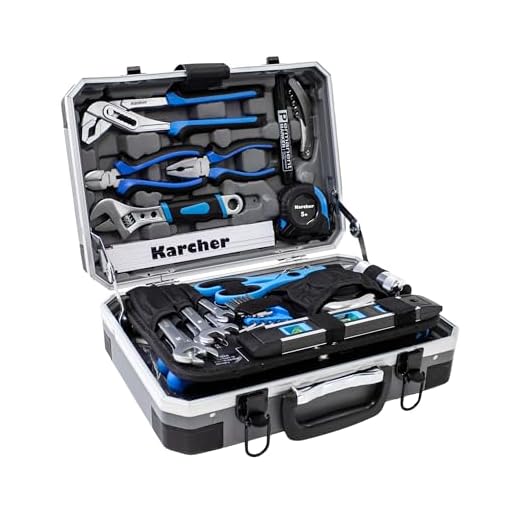 Hycy 10 Stück Schraubendreher Sechseckigen Bohrer 50 Mm Lang Rutschfeste Hochfeste Chrom-Vanadium-Stahl Batch-Kopf-Set-Tool 6 KARCHER Werkzeugkoffer 114-teiliges Tool-Set I Werkzeugset aus Chrom Vanadium & Karbonstahl mit Hammer, Schraubendreher, Steckschlüssel, Bitsatz uvm. I Praktischer Koffer für Werkzeug