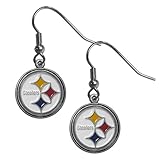 NFL Siskiyou Sports Womens Pittsburgh Steelers Dangle Earrings One Size Team Color