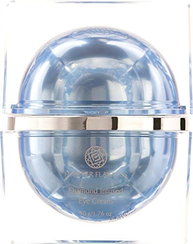 Forever Flawless Diamond Infused Eye Cream. Blue Diamond Eye Cream Formulated to Diminish Puffiness, Bags, Dark Circles, Wrinkles, and Fine-Lines around the Eyes.