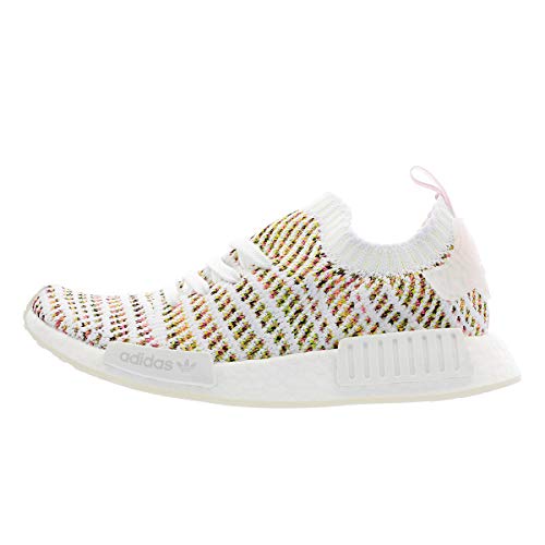 adidas Originals NMD_R1 STLT Primeknit Shoe - Women's Casual 9.5 White/Semi Solar Yellow/Pink