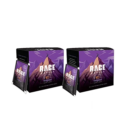 Image of RAGE COFFEE - 3.25 Gms X 20 Sachet Shots Original Blend - Premium Arabica Instant Coffee (Pack Of 2), Powder