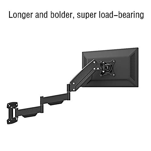 Support mural pour moniteur et ecran TV 17 a 27 pouces noir
