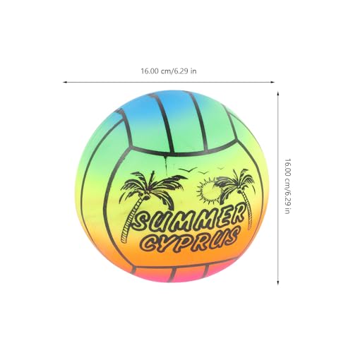 3 Stück Kinderball,5.11 Zoll Regenbogen Ball Kinder Aufblasbare Bälle Pool für Strand Und Poolspiele Schulhofspiele
