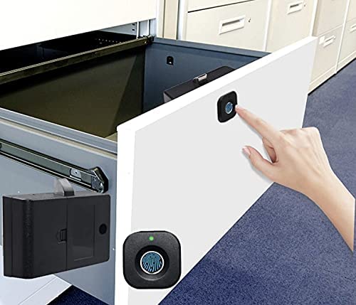 Super Mini Fingerprint Lock for Drawer Cabinet Wardrobe Round Smart Electric Anti Theft Safe Security Fingerprint Door Lock