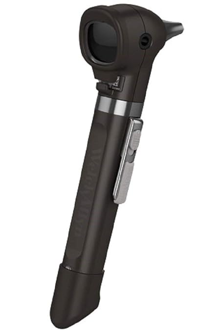 OTICA Welch Allyn Pocket LED Fiber-optic Otoscope with AA Battery Handle (Black)
