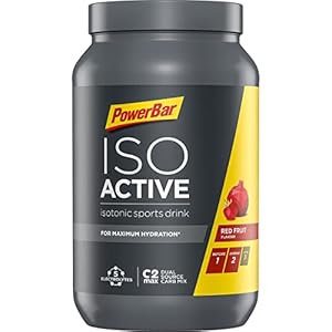 Powerbar Isoactive Red Fruit 1320g – Isotonic Sports Drink – 5 Electrolytes + C2MAX
