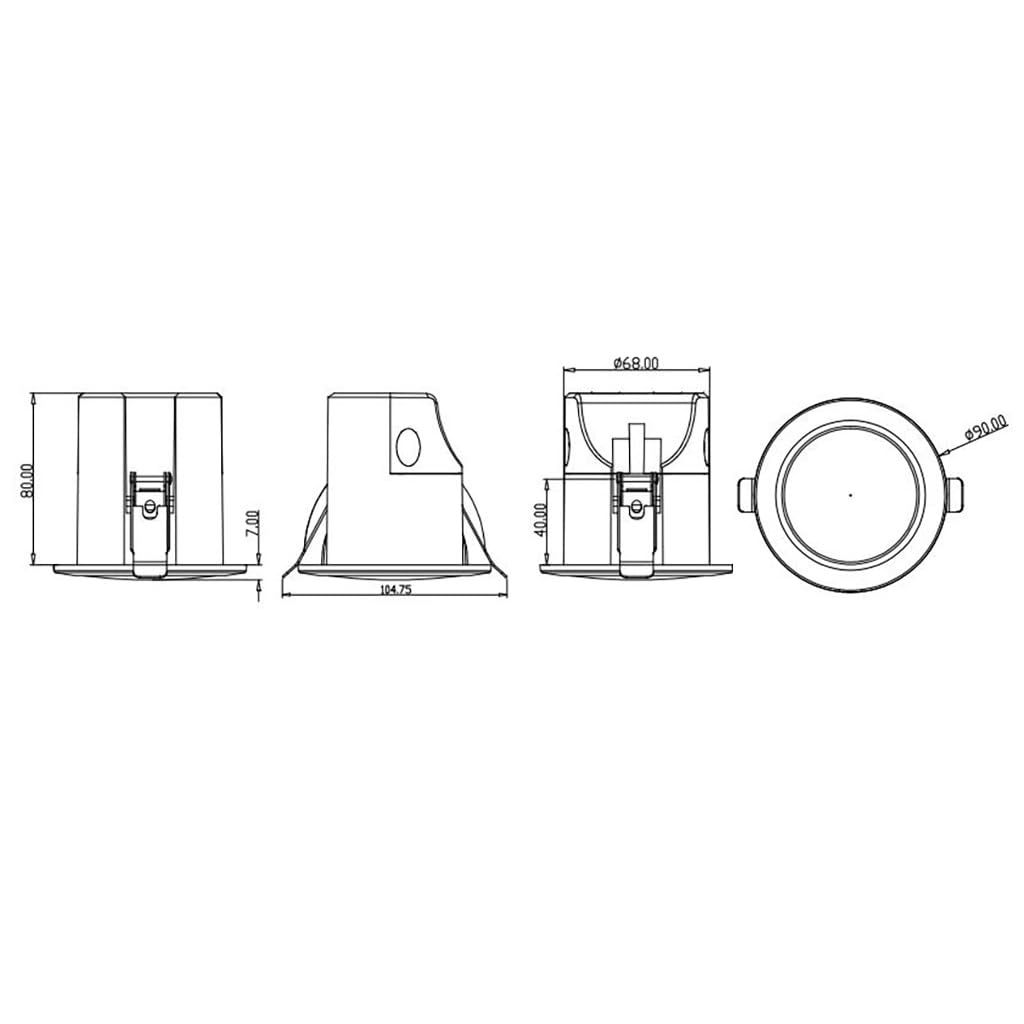 MSA012 Merrytek Mikrowellen Bewegungssensor 120-277V 1-10V Dimmbar Tageslichtsensor HF 5.8GHz Bewegungsmelder Deckenmontage IP20 LED Steuerung Büros Räume Erkennung bis 6m