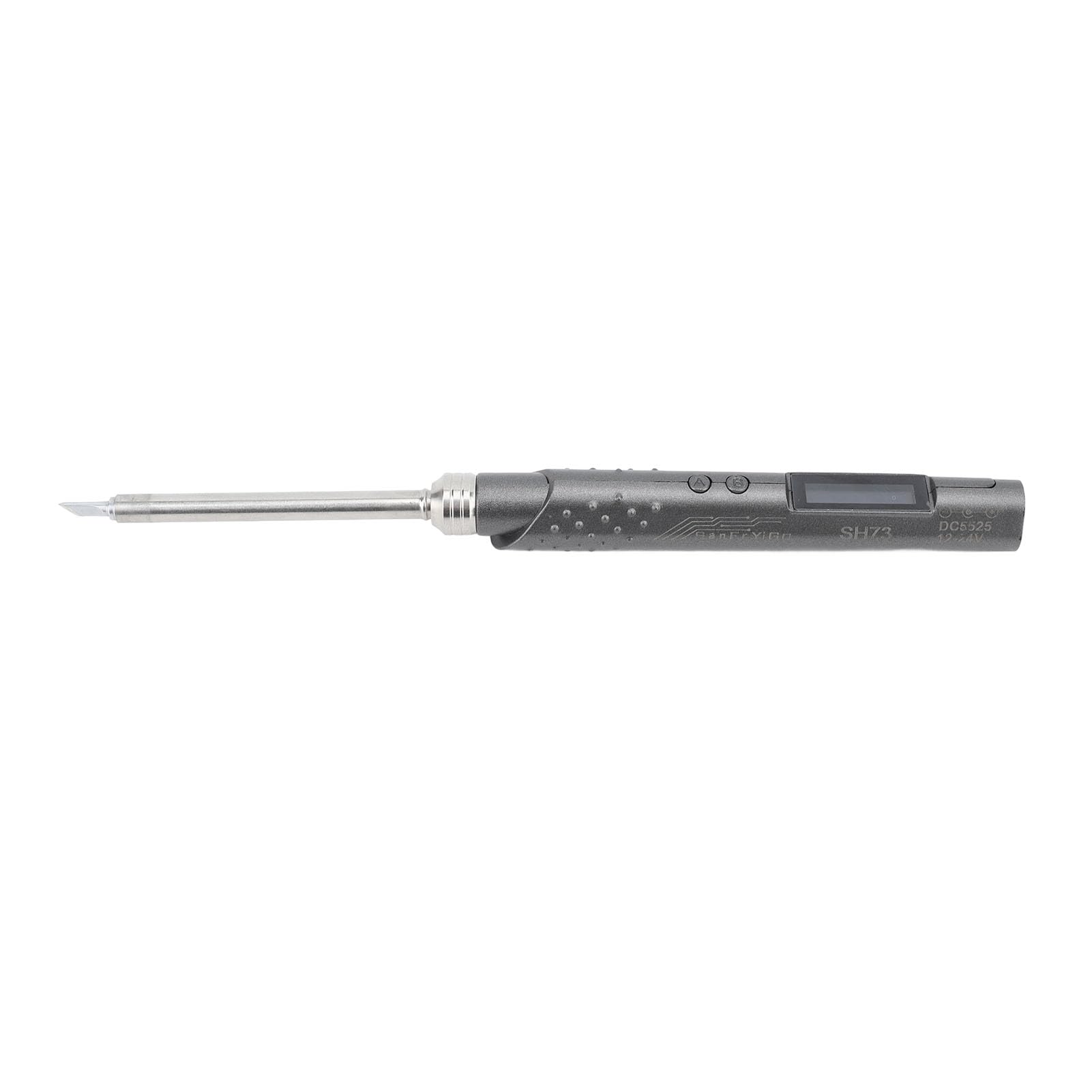 Saldatore digitale, 65 W CC 12-24 V, 100-400 °C regolabile (con punta KU) | Penna saldante portatile con display digitale e controllo della temperatura regolabile