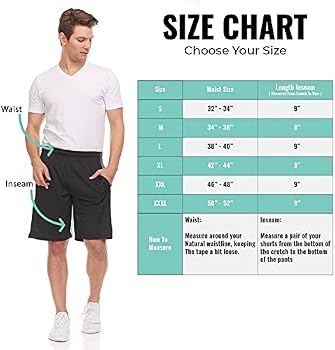 DARESAY Men's French Terry Gym Shorts 3-Pack - Lightweight Athletic Shorts With Pockets, Drawstring (Large)