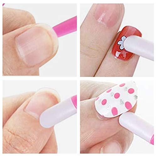 image for Allstarry 30pcs Rubber Cuticle Pusher Nail Cleaner with Rubber Tipped 