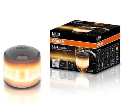Genérico Baliza V16 Homologada - Conectada a DGT - Luz de Emergencia 360° - Resistente al Agua IP54 - Geolocalización 3.0- Fijación Magnetica (Boad, V16)
