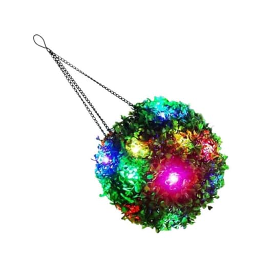 SEWACC Lámpara Solar de Bola de 40X15X15 CM LED Multicolor y Luz Cálida Resistente al Agua para Jardín Exterior y Decoración de Terraza