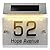Angoily Solar Address Sign LED House Number Light Doorplate Lamp Address Number Plate Lighted Up Outdoor Plaque for Home House Street As Shown