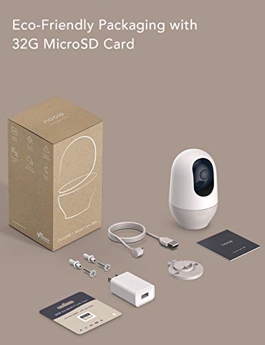 nooie Pet Camera with SD Card, Indoor 360 Security Cameras WiFi, Dog Cam with Phone App, AI Motion Tracking and Sound… - Image 7