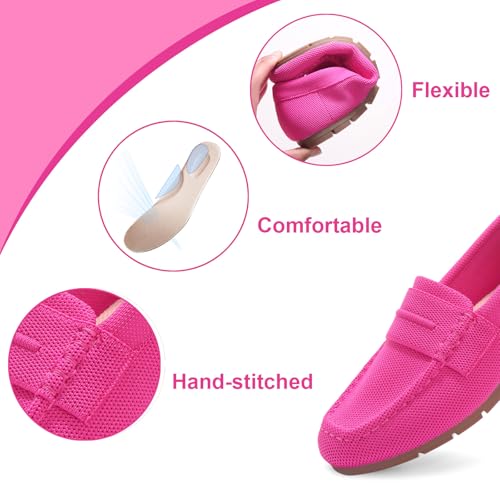 Image of Vespiero Loafers for Women Comfortable Slip on Work Flats Shoes Womens Dressy Casual Walking Shoes
