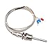CrocSee RTD Pt100 Temperature Sensor Probe 3 Wires 2M Cable Thermocouple -58~572°F (-50-300°C) 1/2