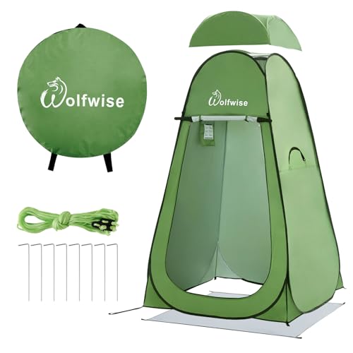 WolfWise Tenda Istantanea Pop-Up Privato Portabile per Campeggio Spiaggia Bagno Spogliatoio Doccia...