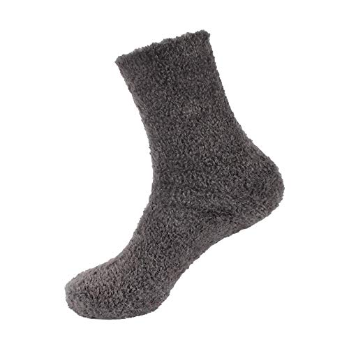 Image of BambooMN Women's Super Soft and Cozy Feather Light Fuzzy Socks - Multiple Color Options - Two Sizes - Value Packs