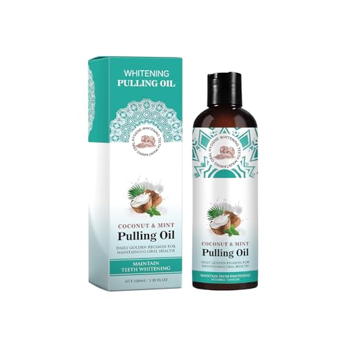 Enjuague Bucal Con Aceite De Coco Natural,Combate El Mal Aliento Y Cuida Las Encías,Para Aliento Fresco E Higiene Bucal Diaria,Agradable Aplicación Con Fórmula Suave.