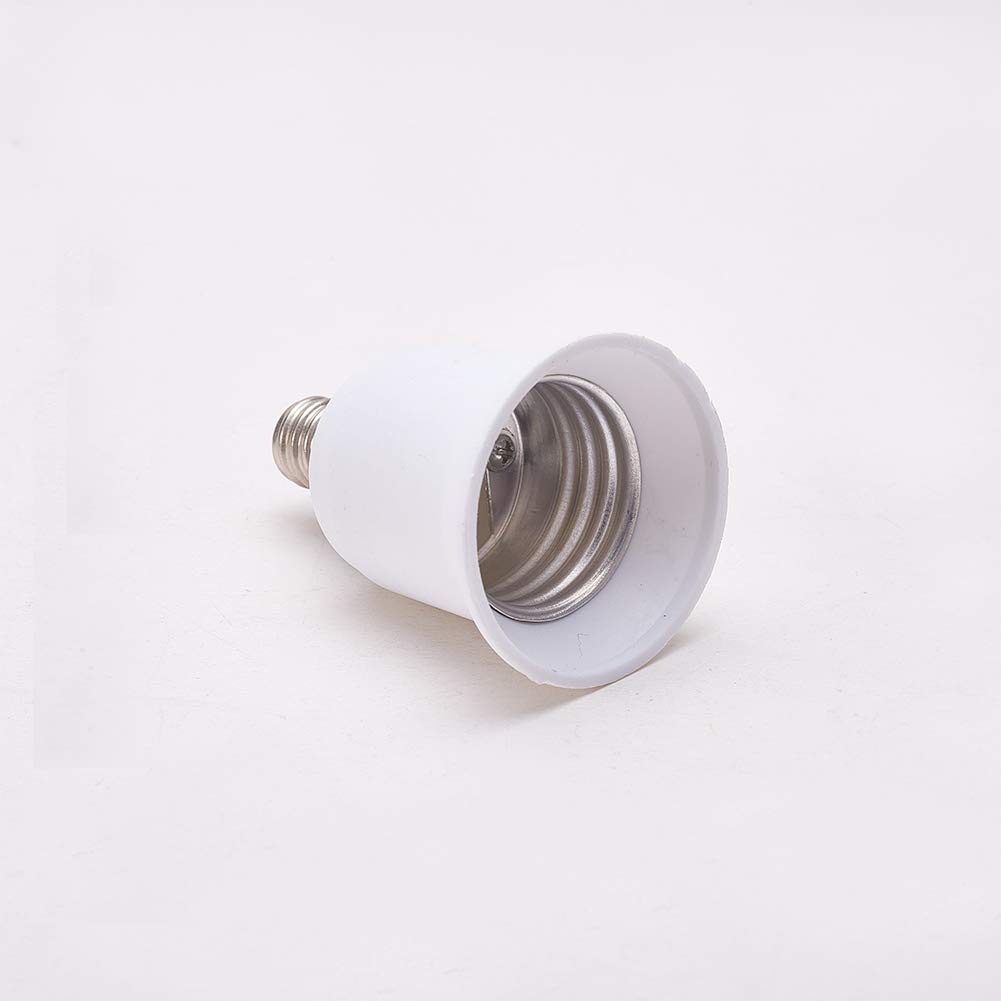 Othmro E12 To E26/E27 Light Socket Bulb Base Adapter Converter Commutator White Light Sockets PBT AC 90-240V 4A 10PCS