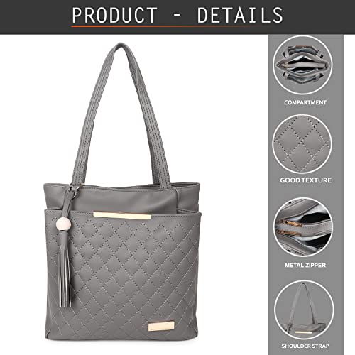 Image of Women Fashion Handbags Large Capacity Tote Purses Stylish Ladies Women and Girls Handbag For Office Bag Ladies Travel Shoulder Bag Set Of 1.